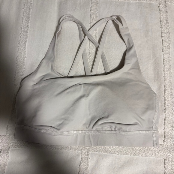 Lululemon Strappy Sports Bra — White (Size 4) - Picture 1 of 2
